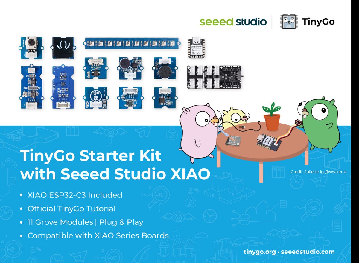 TinyGo Starter Kit with Seeed Studio XIAO